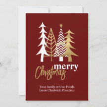 Doodle Art Trees Red Company Weihnachten