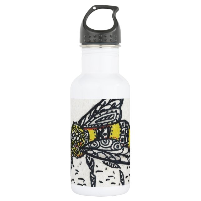 Doodle Bee Trinkflasche (Vorderseite)