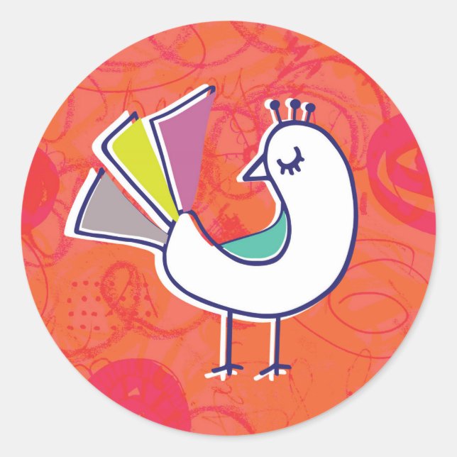 Doodle Bird Stickers (Vorderseite)