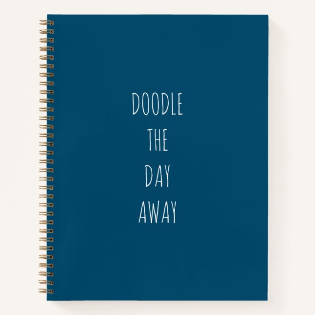 Doodle Blue Bullet Journal Notizbuch (Vorderseite)