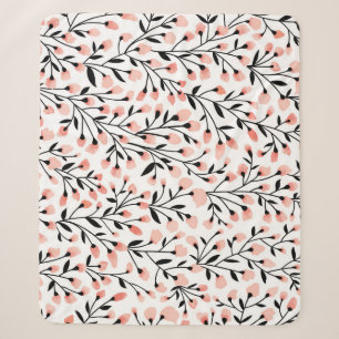 Doodle-Blume: Korallenblume Nahtlos. Sherpadecke