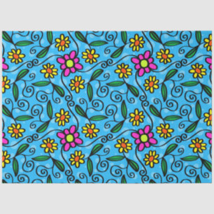 Doodle-Blume-Papiertaschentuch Seidenpapier