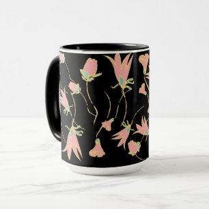 Doodle Blumenkaffee Tasse