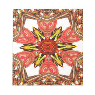 Doodle-Blumenkunst-Druck Notizblock