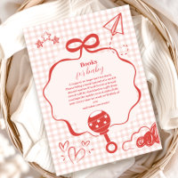 Doodle Brunch Bow Bow Baby Showbücher für Baby