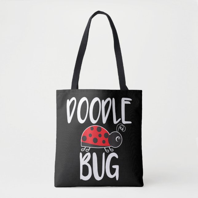 Doodle Bug Ladybug Funny Doodle Tasche (Vorderseite)