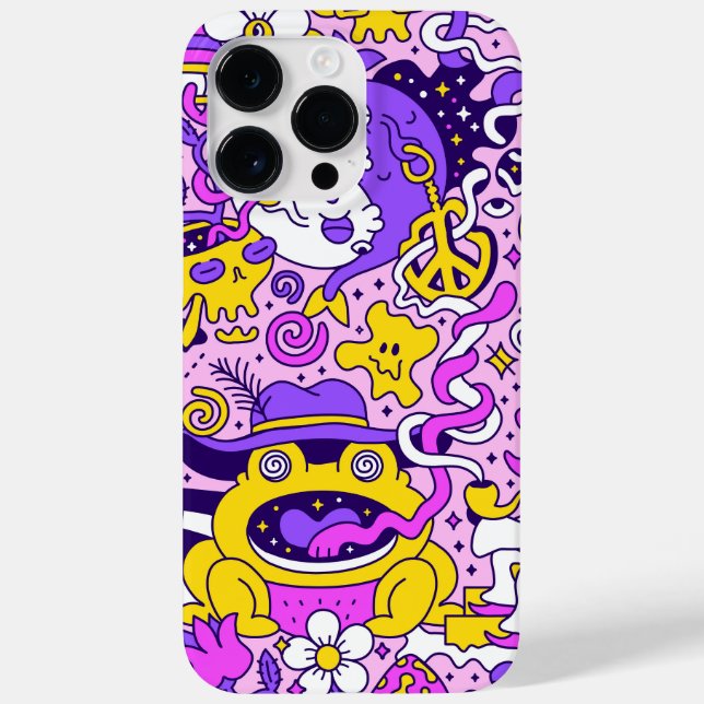 Doodle Cartoon Case-Mate iPhone Case (Rückseite)