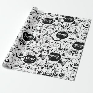 Doodle Cats Geschenkpapier