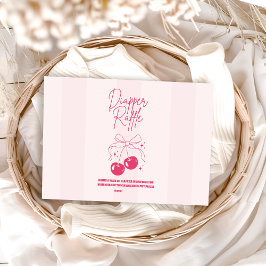 Doodle Cherry auf dem oberen Diapper Raffle Begleitkarte