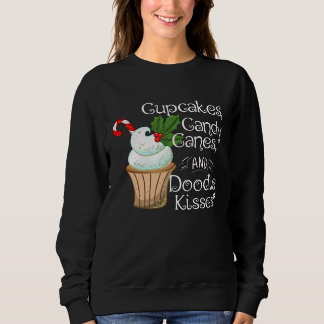 Doodle Christmas  Aussiedoodle Bordoodle Sheepadoo Sweatshirt (Vorderseite)
