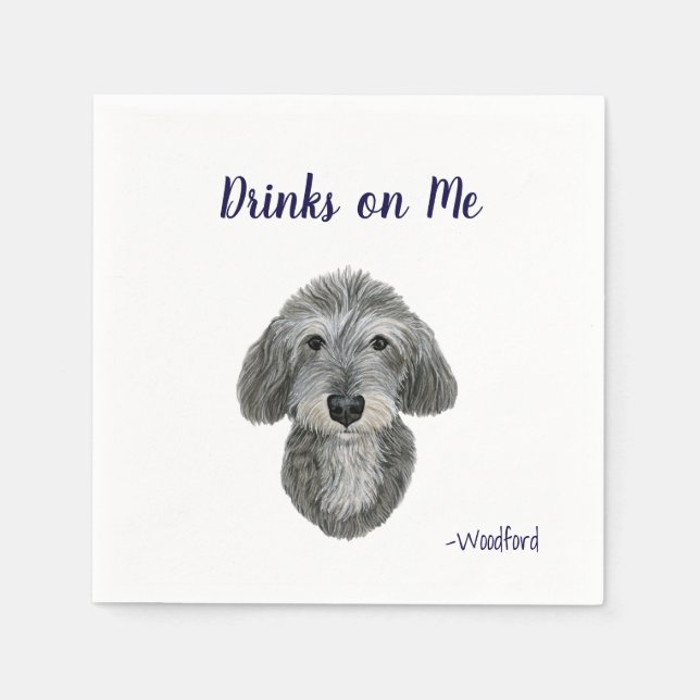 Doodle Cocktail Napkins Serviette (Vorderseite)