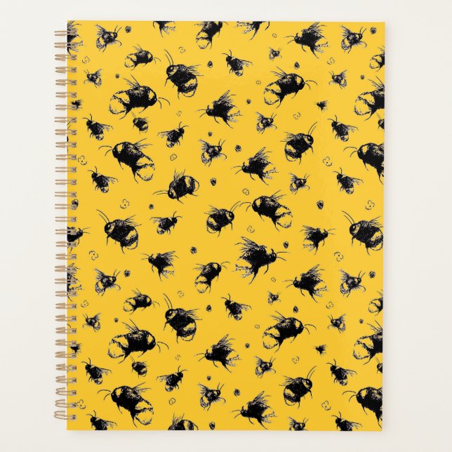 Doodle d'abeille mignon | Un cadeau parfait pour N (Devant)
