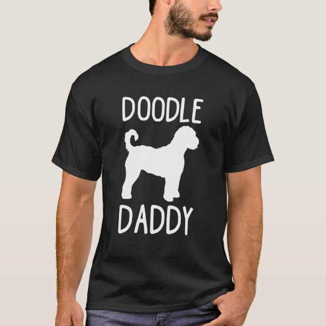 Doodle Daddy Niedlich Hund Goldendoodle Geschenk V T-Shirt (Vorderseite)