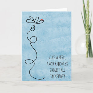 Doodle Daisy mit Ladybug vielen Dank Karte
