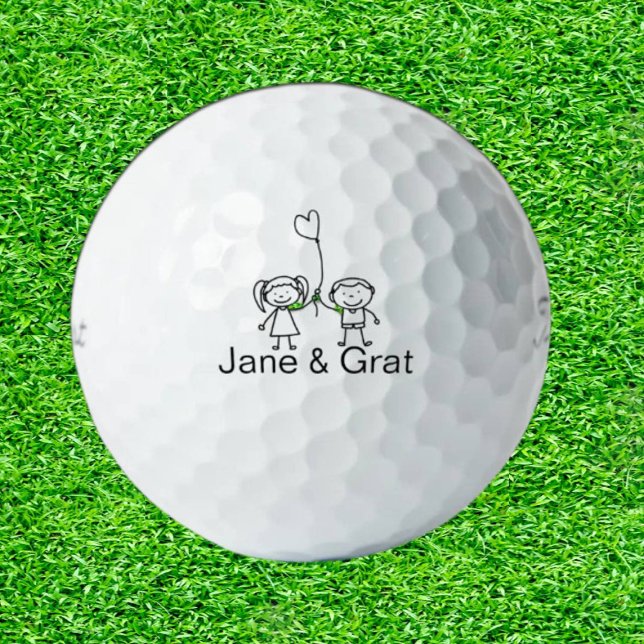 Doodle Daughter & Son Golf Geschenk Golfball (Tee off with creativity: Gifts that swing!)