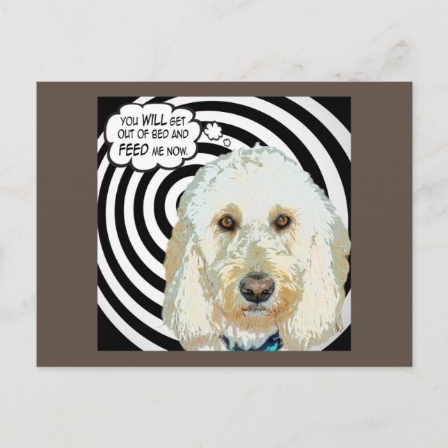 Doodle Days Comicen Fütterte mir Postkarte (Vorderseite)