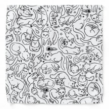 Doodle de chat Bandana