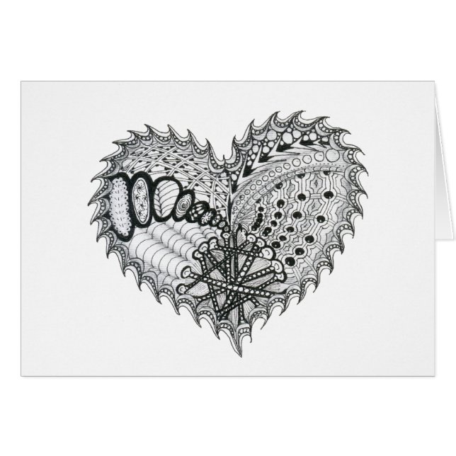 Doodle de feu de coeur (Devant horizontal)