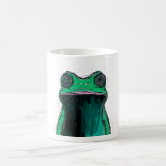 Doodle de rana: La esencia vibrante y divertida de Kaffeetasse