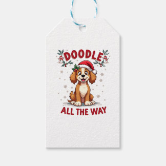 Doodle den ganzen Weg lustige Goldendoodle Weihnac Geschenkanhänger