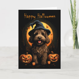 Doodle Dog Halloween Karte