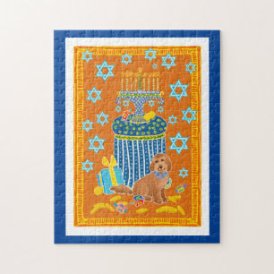 Doodle Dog Hanukah-Puzzle