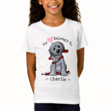 Doodle Dog My Heart Belongs T - Shirt
