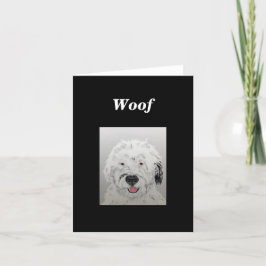 Doodle Dog Note Card Dankeskarte