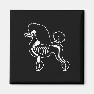 Doodle Dog Skeleton Halloween Doodle Hunde Lover O Magnet