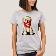 Doodle Dog Valentine T - Shirt
