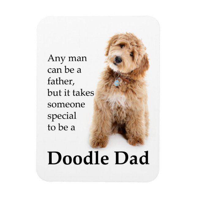 Doodle Dog Vater Magnet (Vertikal)