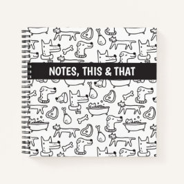 Doodle Dogs Spiral Notebook Notizbuch
