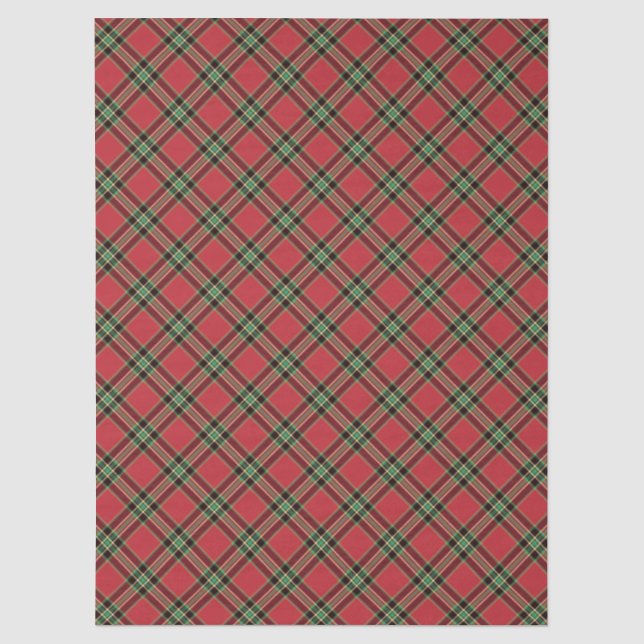 Doodle Doodle Holiday Weihnachten Kariert Seidenpapier (Vorderseite)