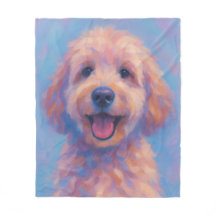 Doodle d'or Couverture en polaire chaude
