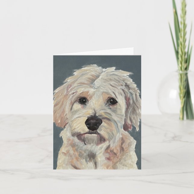 Doodle doré peint à la main sur toile (Devant)