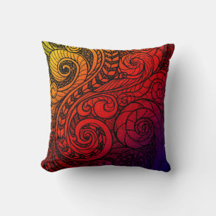 Doodle Dream Square Throw Kissen