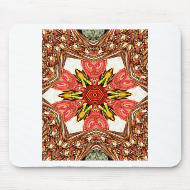 Doodle floral Art Print Mousepad (Vorne)