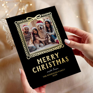 Doodle-Fotorahmen Weihnachten Folien Feiertagskarte