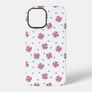 Doodle-Gänseblümchen und Punkte iPhone 12 Hülle