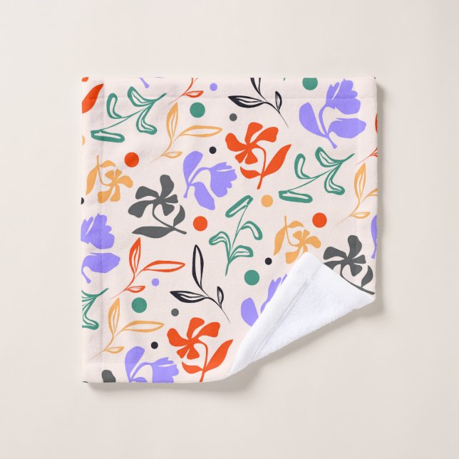 Doodle Garden Badhandtuch Set (Waschlappen)