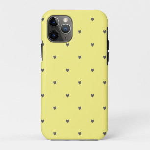 Doodle Graues Herzmuster Gelbe benutzerdefinierte  Case-Mate iPhone Hülle