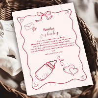 Doodle Hand Draw Bow Baby Showbücher für Baby