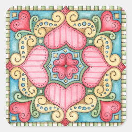 Doodle Heart - Aufkleber