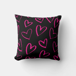 Doodle Hearts Muster Kissen