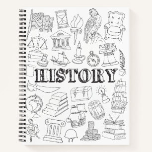 Doodle History Teacher Doodle History Colorieren Notizbuch