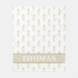 Doodle III (Cremeweiß) Fleecedecke