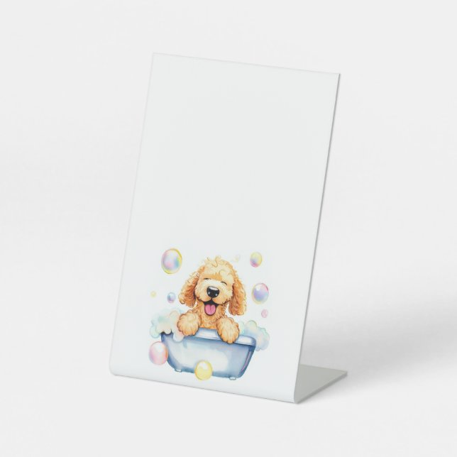 Doodle im Menü Tub Blank Sockelschild (Vorderseite)