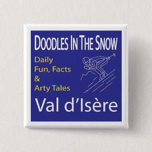 "Doodle im Schnee"-Button (Abzeichen) Button