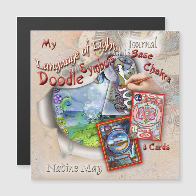 Doodle Journal-Workshops Magneteinladung (Vorne/Hinten)