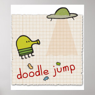 Doodle Jump Canvas Print Poster